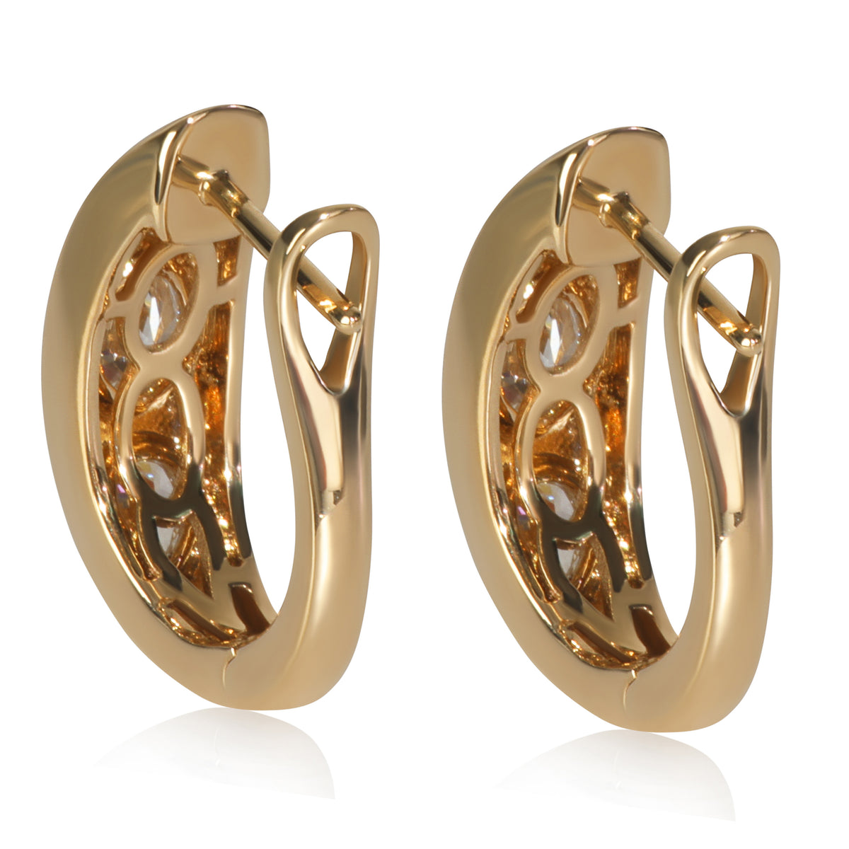 1.18 ctw Yellow Gold Lab-Grown Diamond Earrings