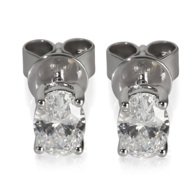 White Gold Lab-Grown Diamond Earrings