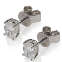White Gold Lab-Grown Diamond Earrings