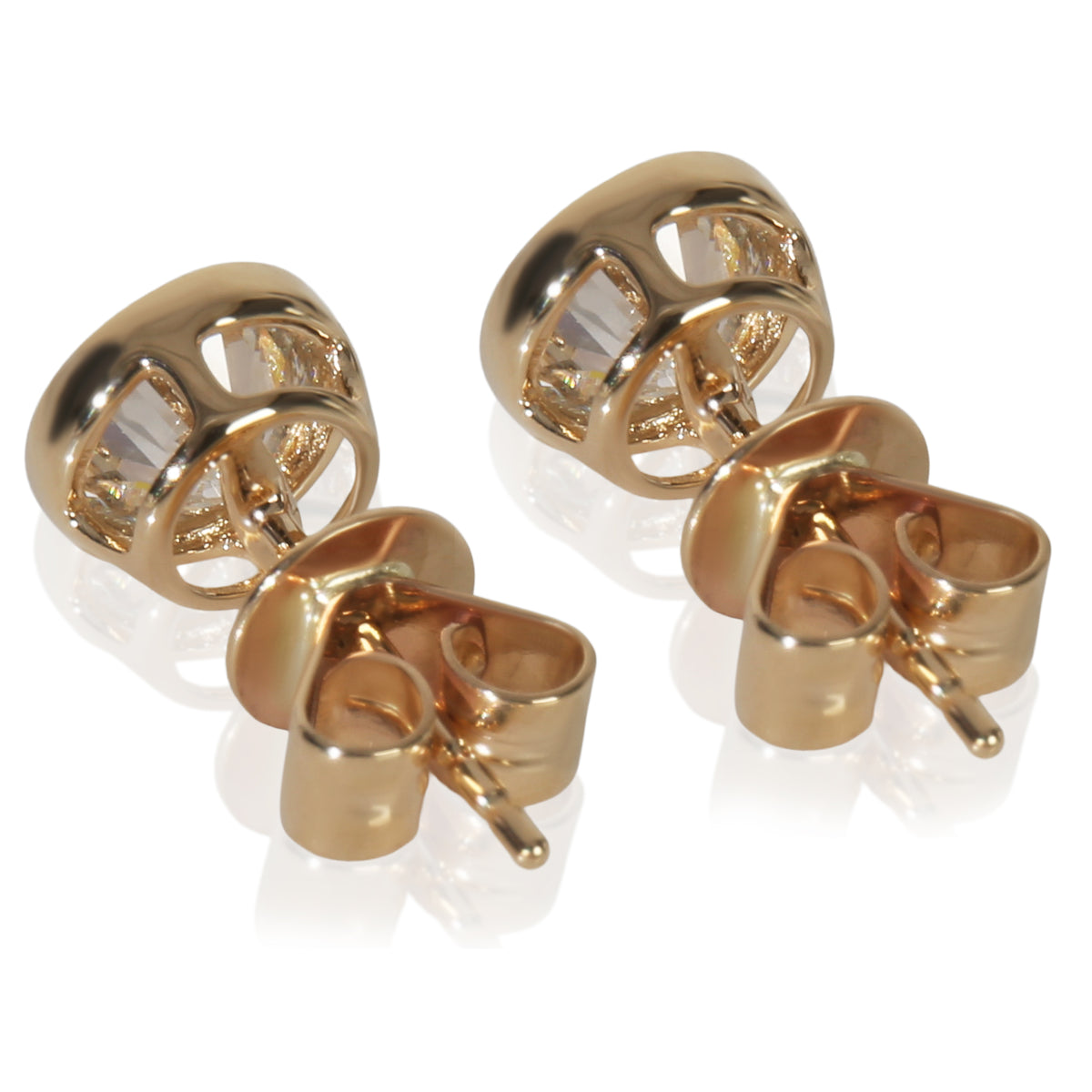 1.52 ctw Yellow Gold Lab-Grown Diamond Earrings