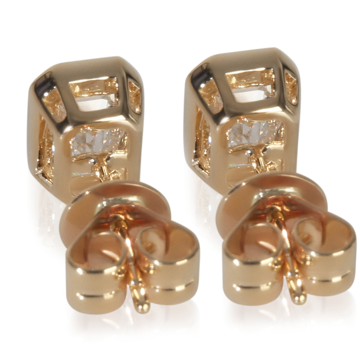 1.67 ctw Yellow Gold Lab-Grown Diamond Earrings