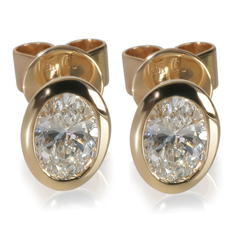 1.03 ctw Yellow Gold Lab-Grown Diamond Earrings