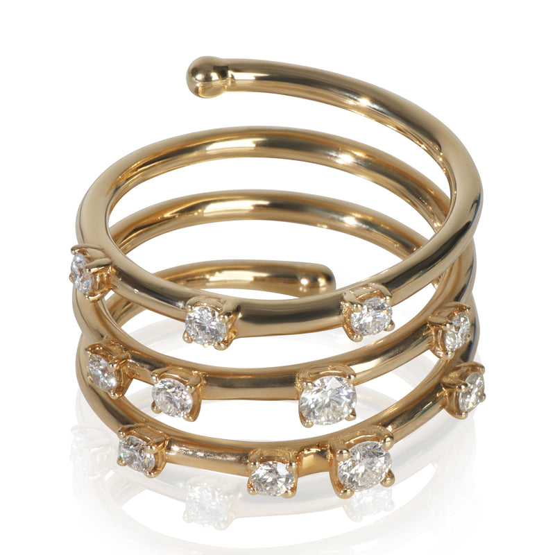 Yellow Gold Diamond Flexible Wrap Ring