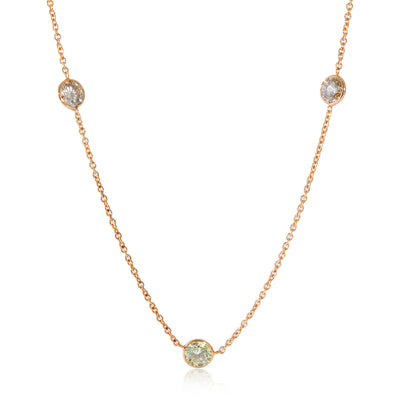 Fancy Brown Diamond by the Yard Necklace in 14KT Gold 4.35CTW