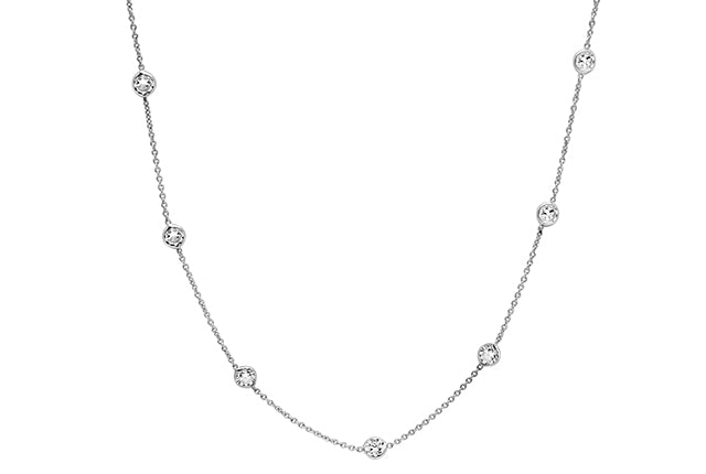 Diamonds by the Yard Necklace in 14K White Gold (1 7/8 CTW)