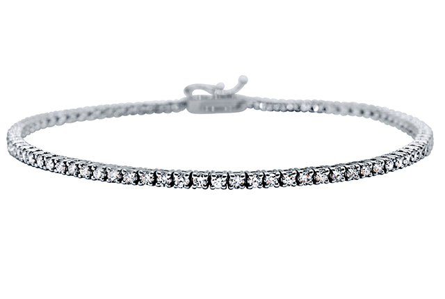 Diamond Tennis Bracelet in 14K White Gold (1.65 CTW)