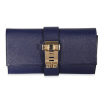 Hermes Bleu Encre Mysore Chevre Medor 23 PBHW