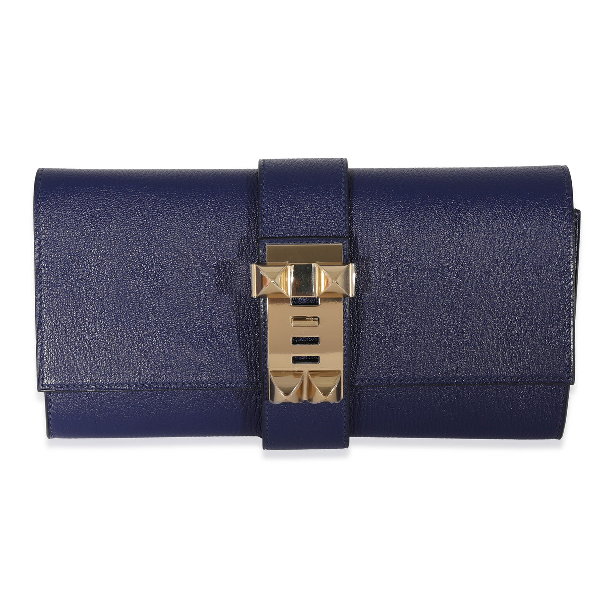 Hermes Bleu Encre Mysore Chevre Medor 23 PBHW