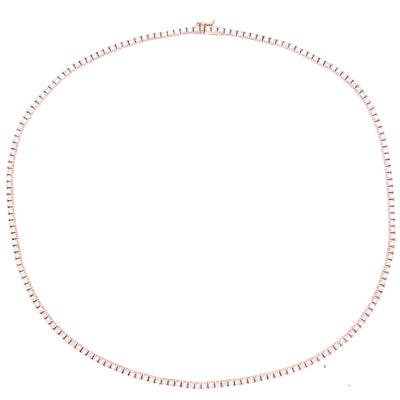 Diamond Tennis Necklace in 14K Yellow Gold (4.82 CTW)