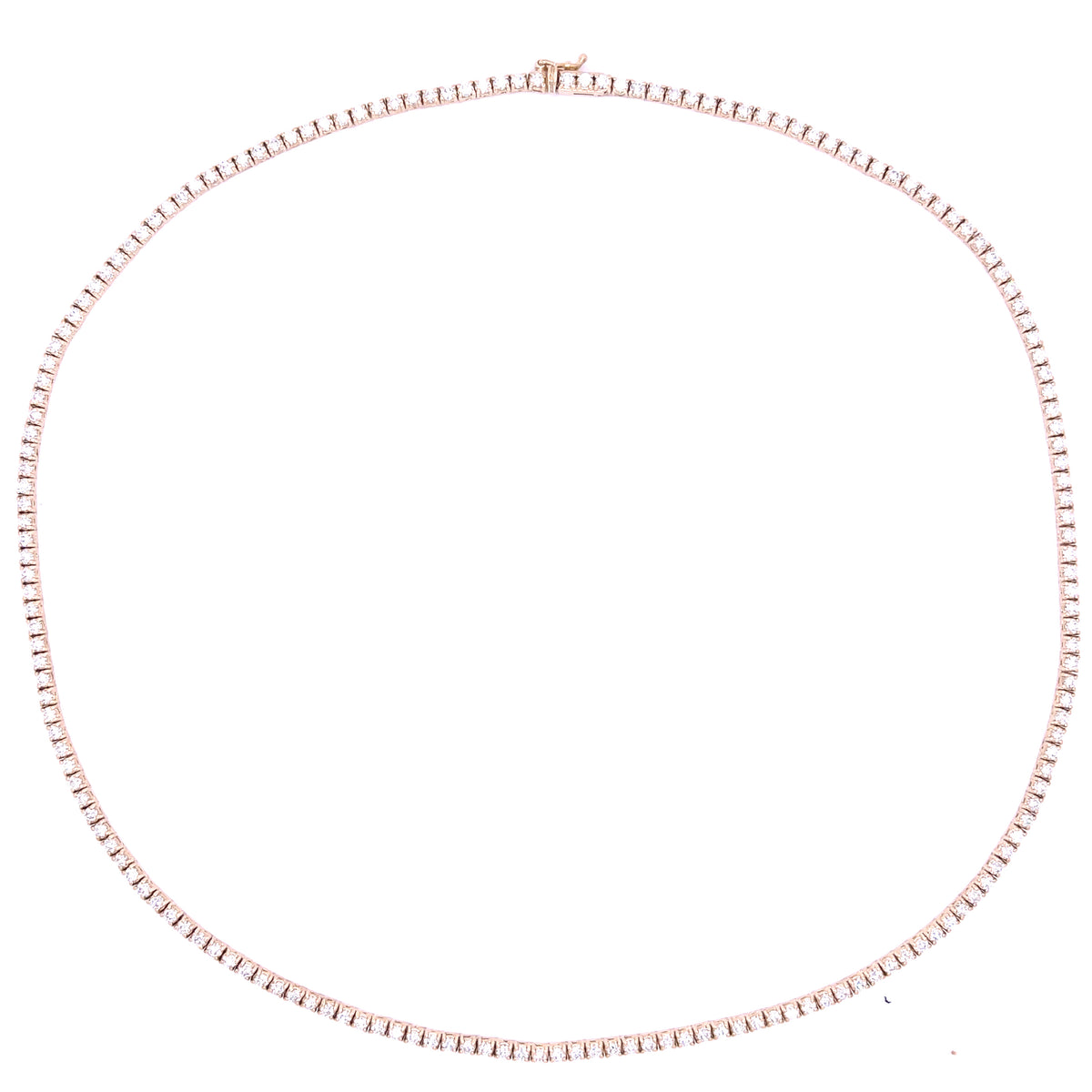 Diamond Tennis Necklace in 14K Yellow Gold (4.82 CTW)