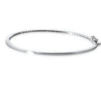 Prong Set Diamond Hinged Bangle in 14K White Gold 0.65 CTW