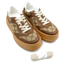 Brown GG Canvas Sneakers 36