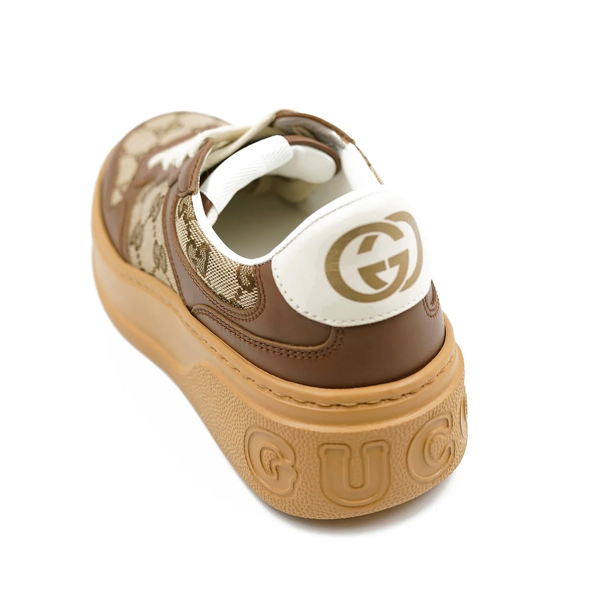 Brown GG Canvas Sneakers 36