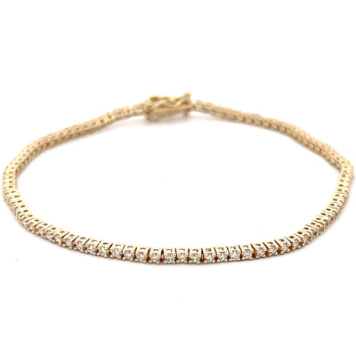 Diamond Tennis Bracelet in 14K Yellow Gold (1 CTW)