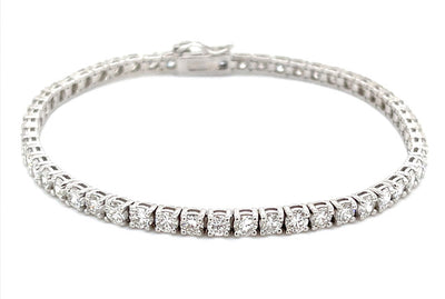 Diamond Tennis Bracelet in 14K White Gold (1 CTW)