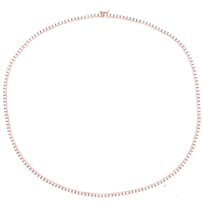 Diamond Tennis Necklace in 14K Yellow Gold (4 CTW)