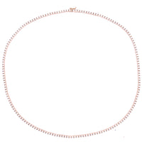 Diamond Tennis Necklace in 14K Yellow Gold (4 CTW)