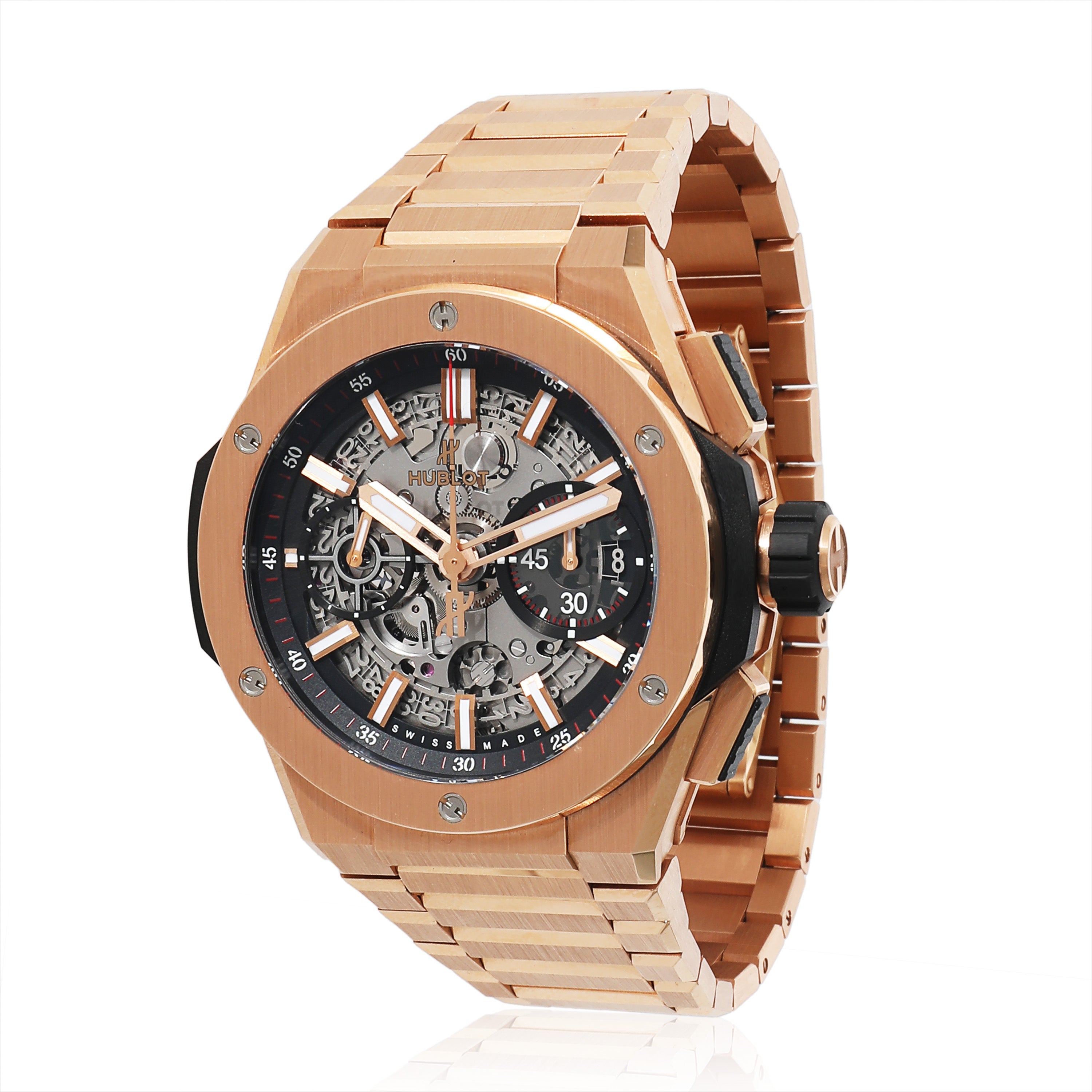 Hublot Integrated King Gold 451.OX.1180.OX Men's Watch in Rose 