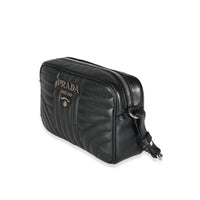 Prada Black Soft Calfskin Diagramme Camera Bag