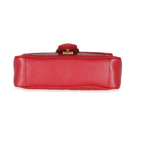 Gucci Red Matelasse Calfskin Small GG Marmont Bag