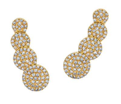 Earrings in 18k Yellow Gold 0.34 CTW