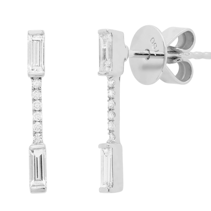 Earrings in 18k White Gold 0.38 CTW