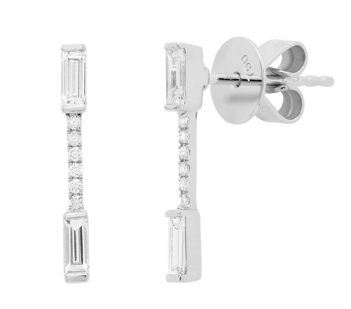 Earrings in 18k White Gold 0.38 CTW