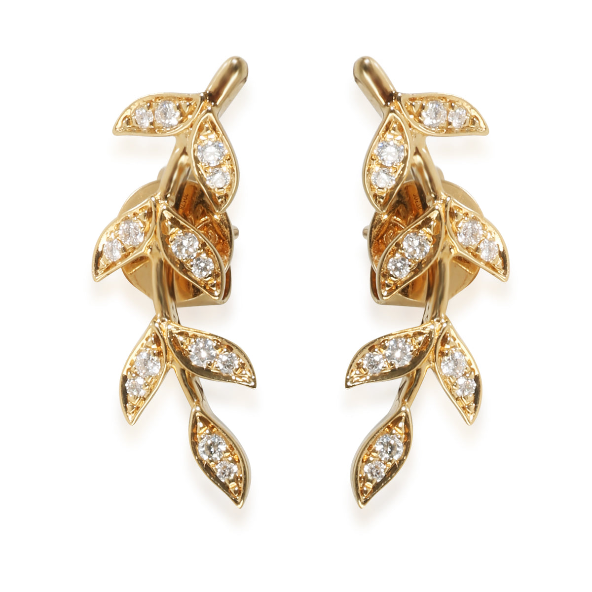 BRAND NEW Graziela Gems Earrings in 18k Yellow Gold 0.2 CTW