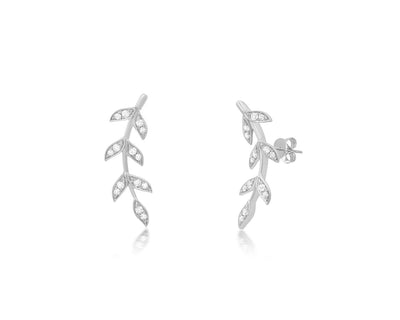 Graziela Diamond Ear Climber in 18k White Gold 0.2 CTW