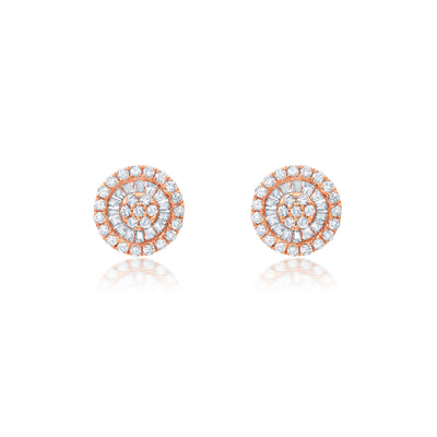 Earrings in 18k Rose Gold 0.44 CTW