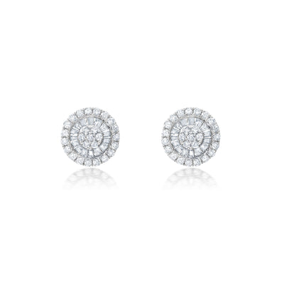 Earrings in 18k White Gold 0.44 CTW