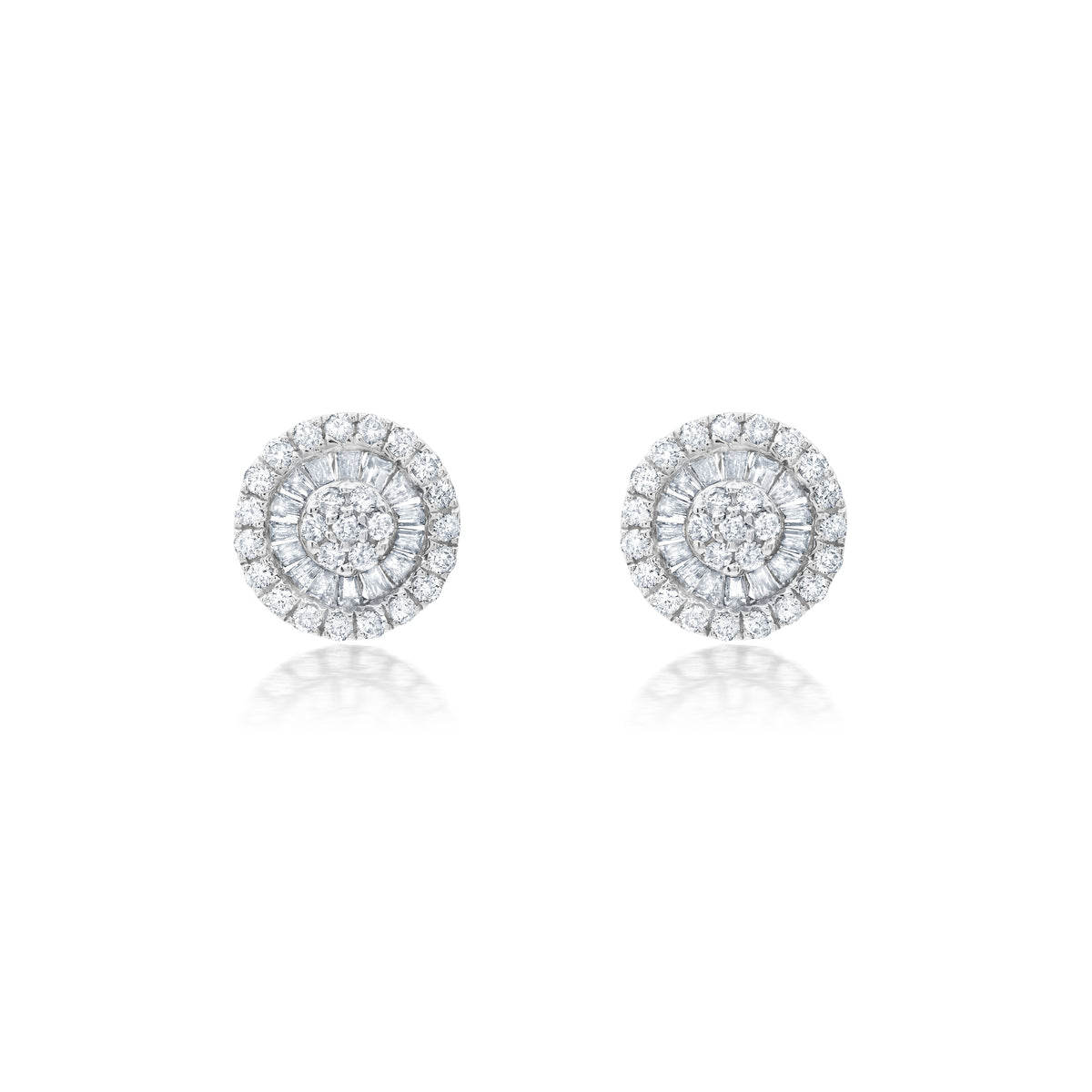 Earrings in 18k White Gold 0.44 CTW