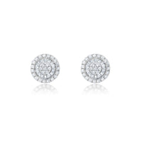 Earrings in 18k White Gold 0.44 CTW