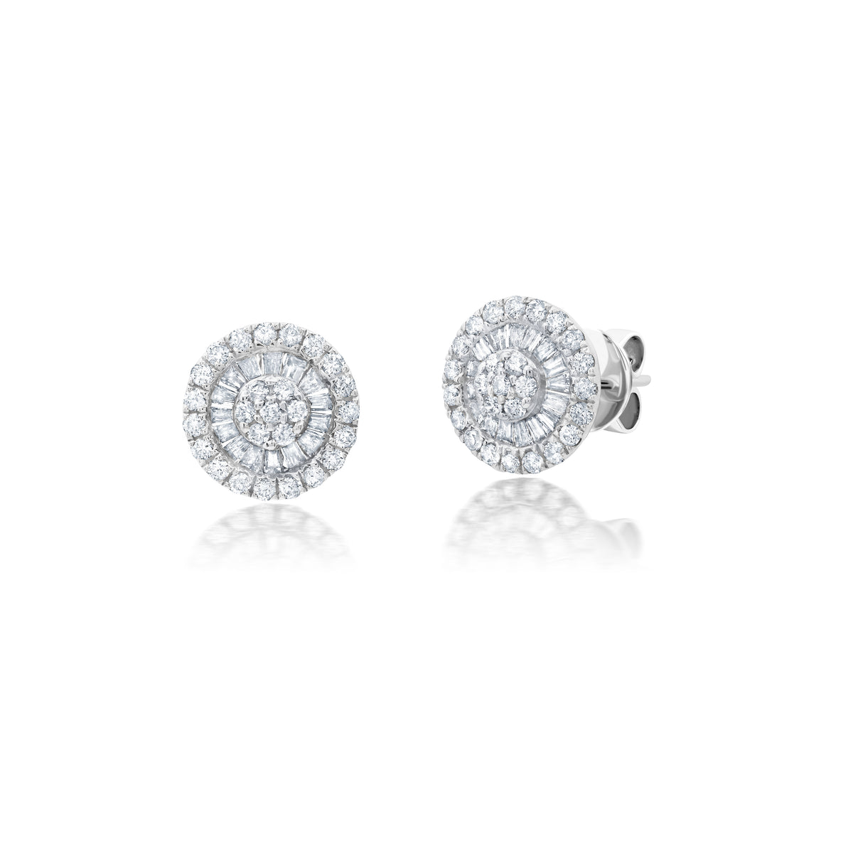 Earrings in 18k White Gold 0.44 CTW