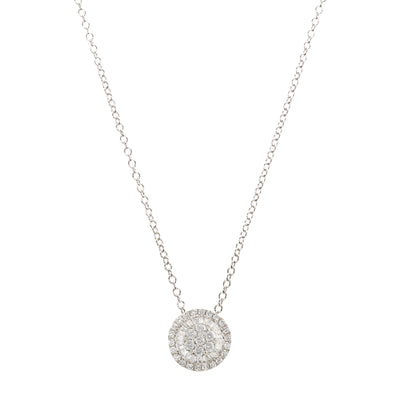 Necklace in 18k White Gold 0.32 CTW