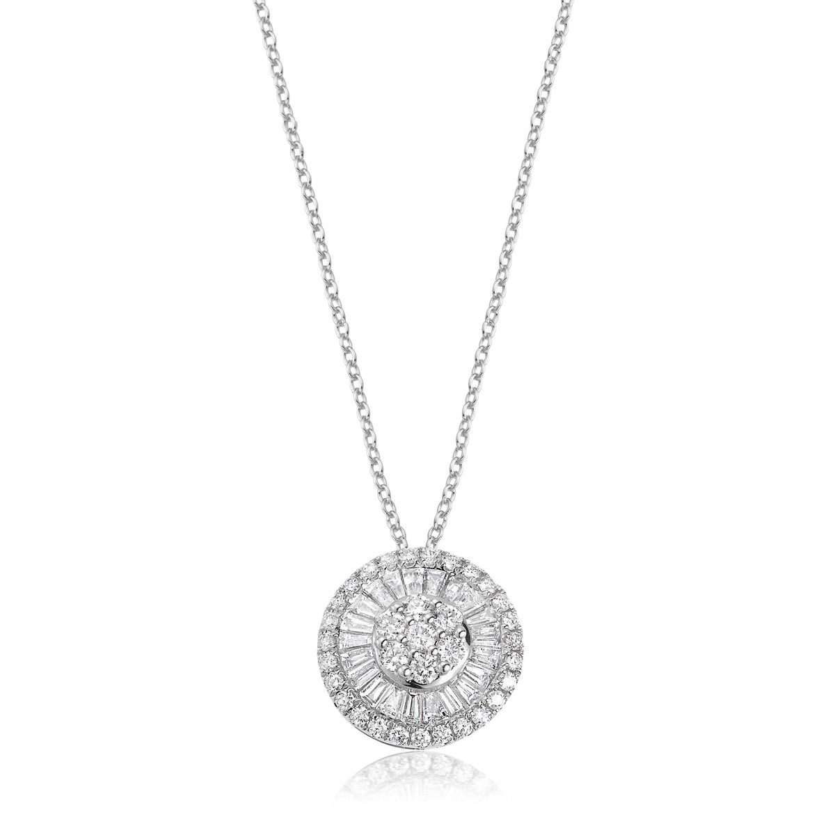 Necklace in 18k White Gold 0.72 CTW