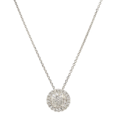 Necklace in 18k White Gold 0.2 CTW