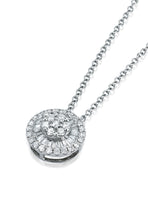 Necklace in 18k White Gold 0.2 CTW