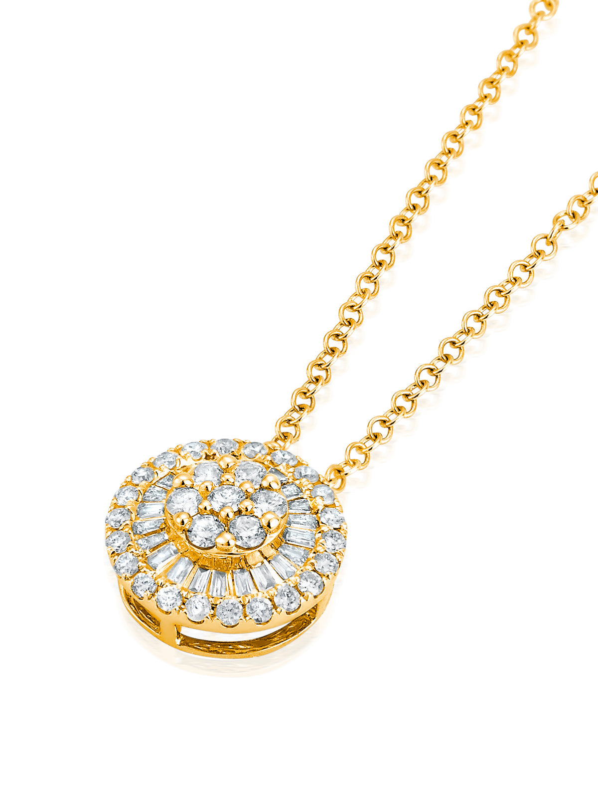 Necklace in 18k Yellow Gold 0.2 CTW