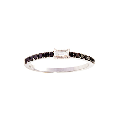 Graziela Black Diamond Ring in 18k White Gold 0.37 CTW