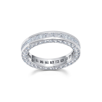 Diamond Band in 18K White Gold 2.92 CTW