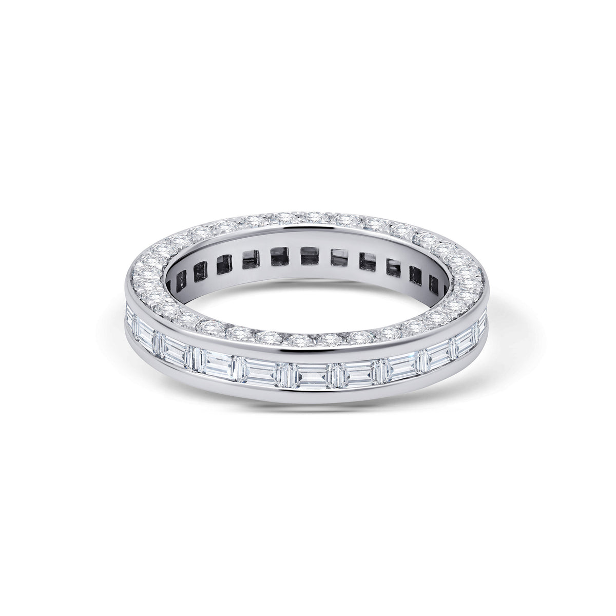 Diamond Band in 18K White Gold 2.92 CTW