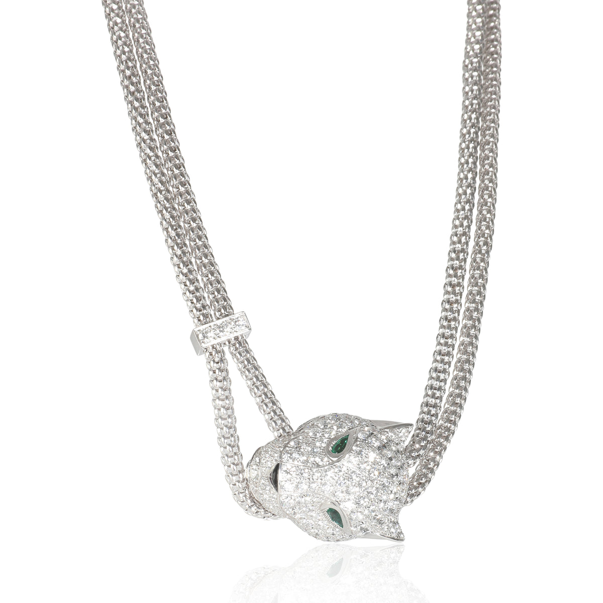 Panthere de Cartier Diamond Necklace (White Gold)