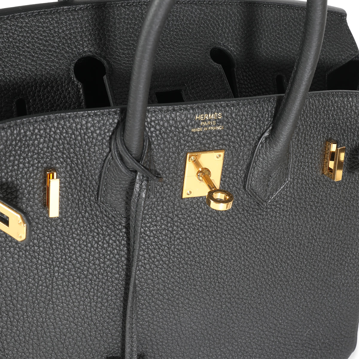 Black Togo Birkin 25 GHW