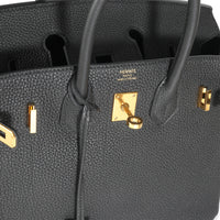 Black Togo Birkin 25 GHW