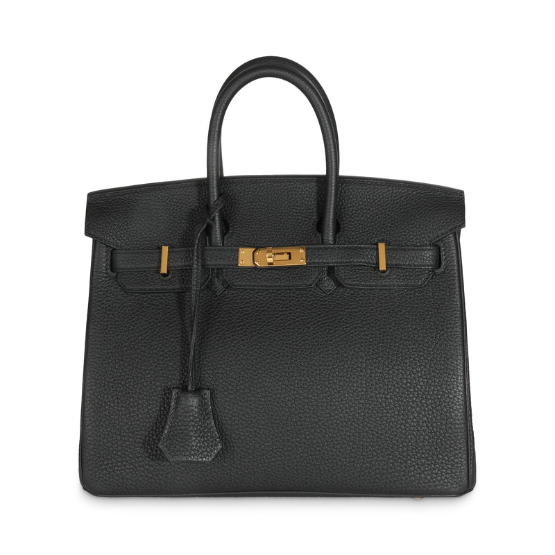 Black Togo Birkin 25 GHW