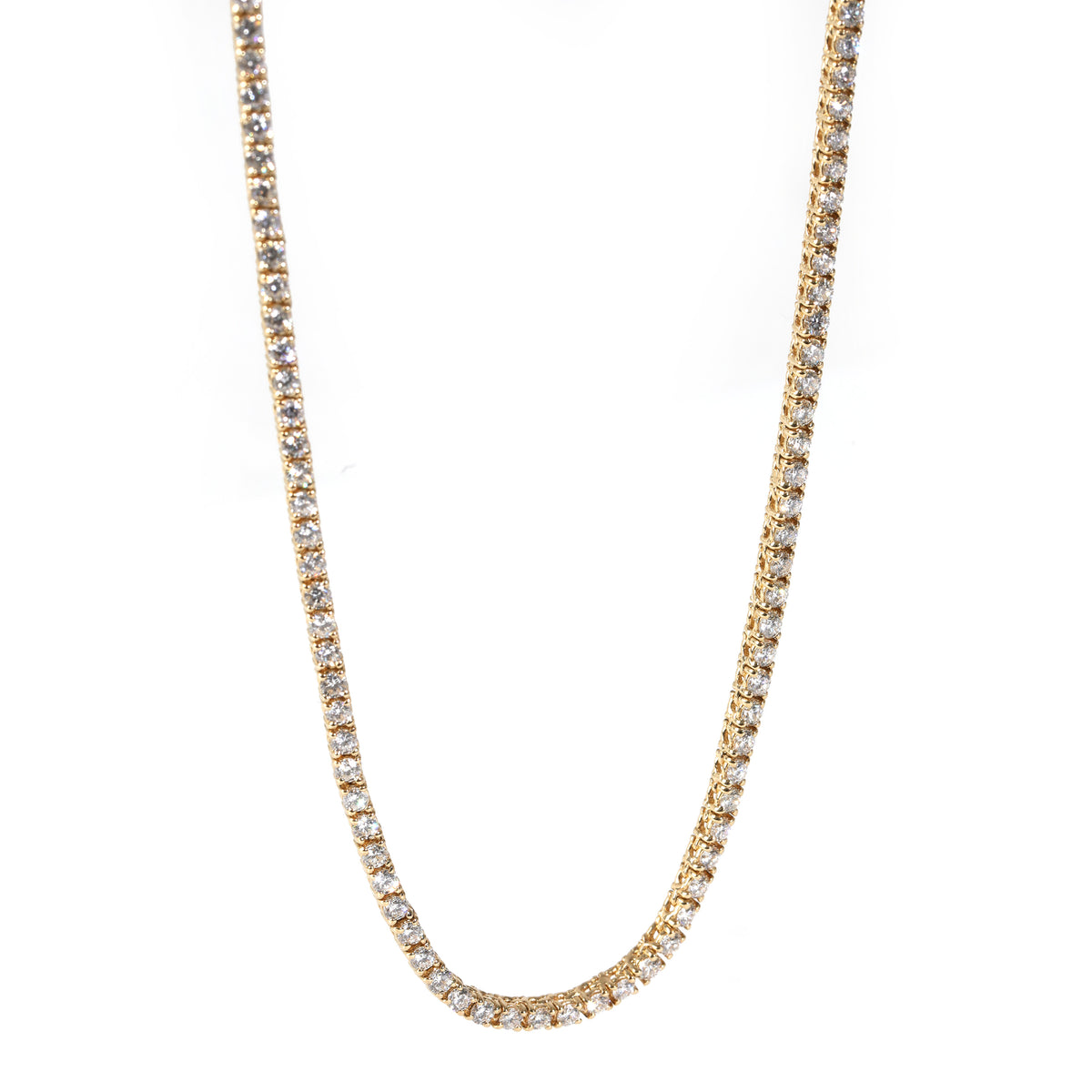 Diamond Tennis Necklace in 14K Yellow Gold (5.50 CTW)