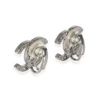 2019 Large CC Silver Tone Earring