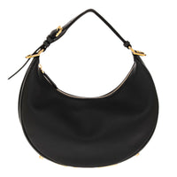 Black Leather Small Fendigraphy Hobo