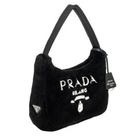 Black White Terry Cloth Re-Edition 2000 Mini Bag